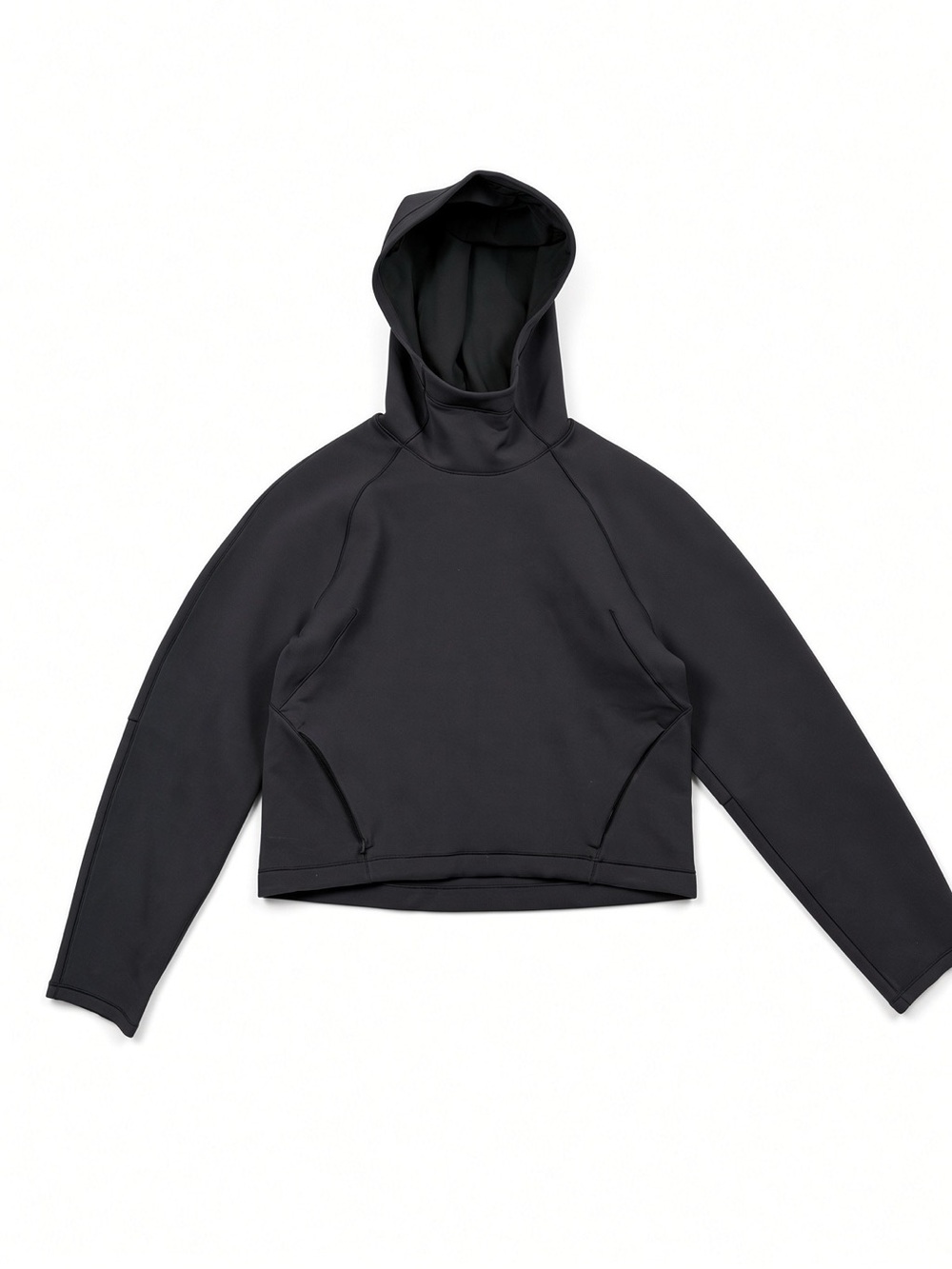 Lululemon Scuba Oversized Funnel Neck Crop Hoodie Black Size 2